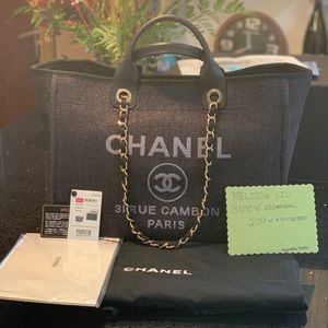 Chanel Black Large Deauville SOLD to @sbsternberg